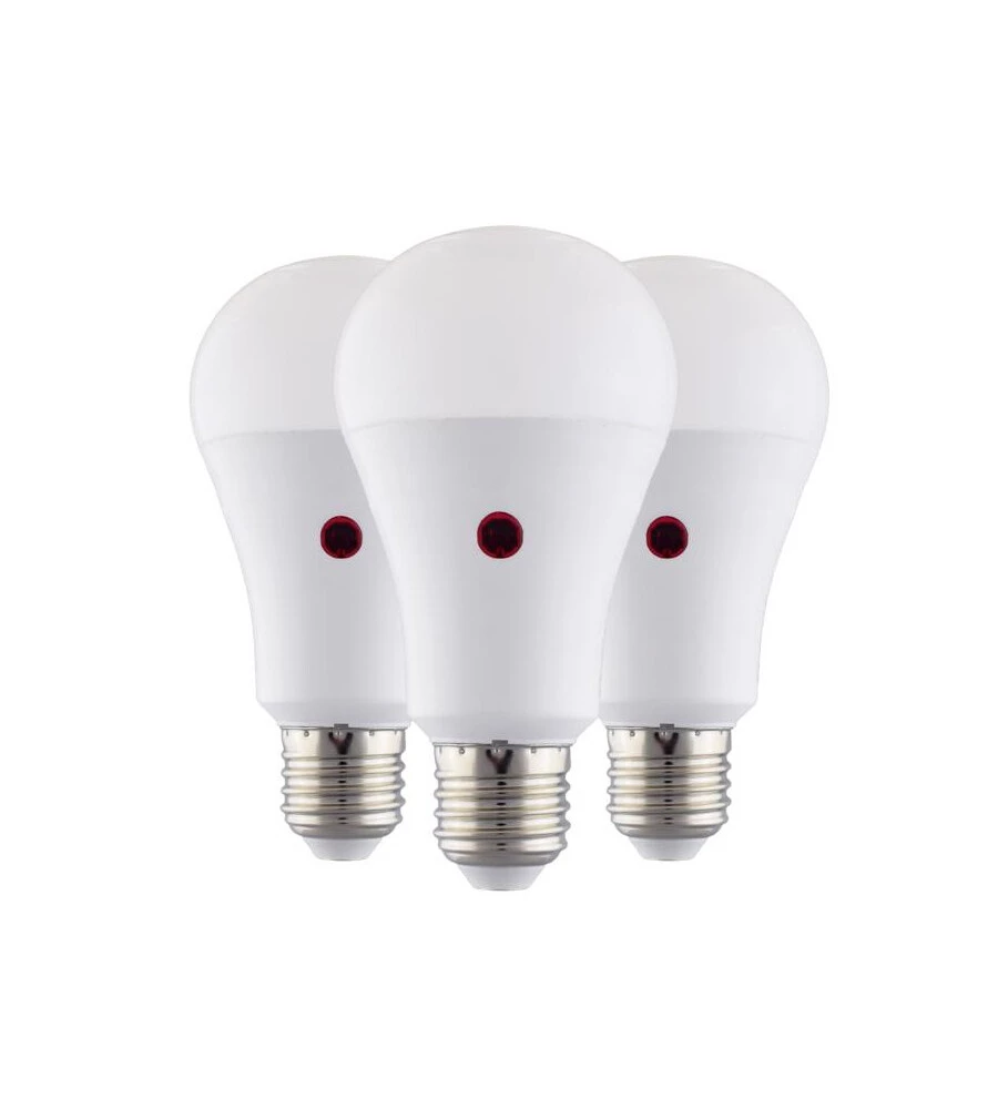 Kit 3 lampadine led "goccia" luce bianca, 60w e27